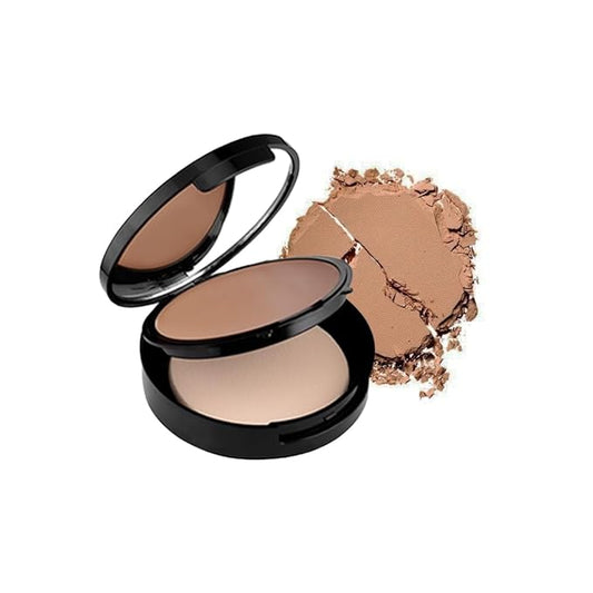 Radiant Professional Velvet Finish Cream Powder Makeup SPF 15 - Cream Foundation Makeup with Natural Looking Matte Finish - Water Resistant - Moisturizing - SPF 15 - Dark Beige (04)