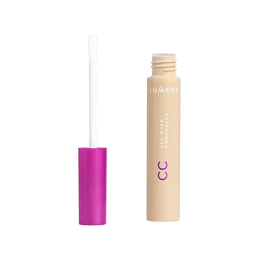 Lumene CC Complexion Perfecting Duo – CC All-Over Hydrating Concealer (0.3 fl oz) + CC Color Correcting Cream (1 fl oz) – Medium Coverage, Hydrating Makeup for a Radiant Finish