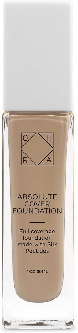 Absolute Cover Foundation #5 | Liquid Medium Coverage Foundation with Natural FInish | Oil-Free Face Makeup | Medium Shade with Cool Undertone | 1oz/30ml