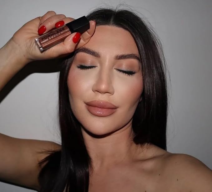 Euphoria Lip Gloss | Chestnut-Brown Shine | Vegan Hydrating Formula | Non-Sticky Aloe & Jojoba Infused | Paraben & Cruelty Free | Natural Lip Enhancer