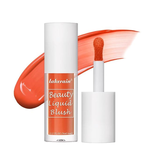 Velvet Liquid Blush, Natural Matte Finish Looking, Dewy Cheek Tint, Soft Cream Face Blush,Moisturizing Lightweight Blendable Feel,Long-Lasting-106#