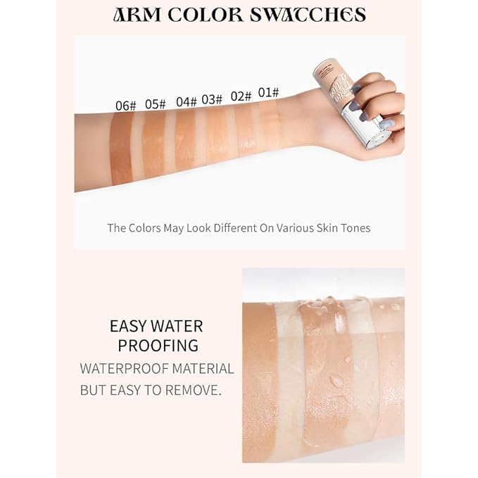 Foundation,Matte Foundation Concealer Full Coverage,Natural,Oil-Control &Waterproof Foundation Makeup For Women. (#102, 40ml)