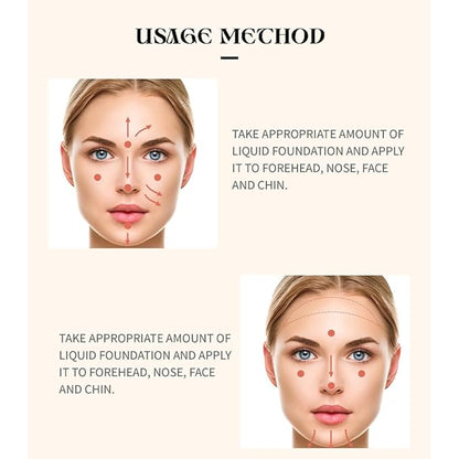 Foundation,Matte Foundation Concealer Full Coverage,Natural,Oil-Control &Waterproof Foundation Makeup For Women. (#104, 40ml)