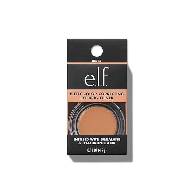 e.l.f. Putty Color-Correcting Eye Brightener, Under-eye Brightener & Primer Reduces Appearance Of Dark Circles, Vegan & Cruelty-Free, Medium/Tan
