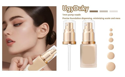 1 Pack Foundation Pump Fit for Estee Lauder Double Wear Foundation, Gold Replacement Pump for DW Makeup Bottle(Upgraded)