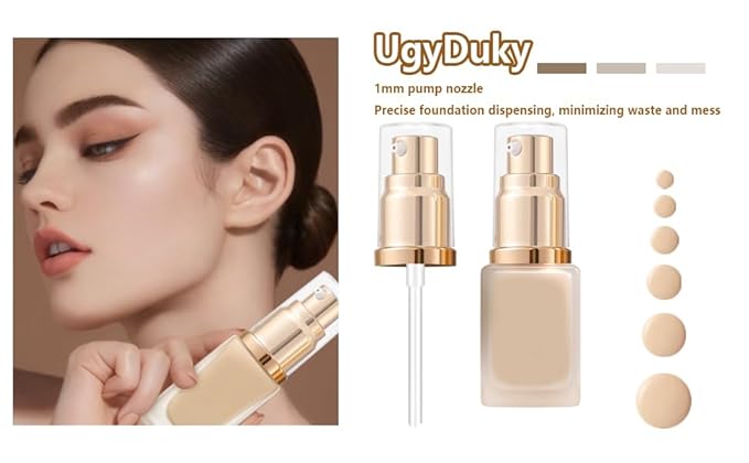 2Pack Foundation Pump Fit for Estee Lauder Double Wear Foundation, Gold Replacement Pumps for DW Makeup Bottle(Upgraded)