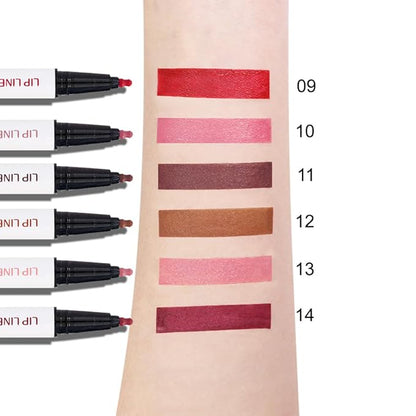 Kaely Warm Pink Longwear Liquid Lip Liner Waterproof, 24 Hour Long Lasting Lip Liner Stain Marker Pen, 2-in-1 Matte Semi Permanent Lipliner & Lipstick, Vegan & Cruelty-Free, 13