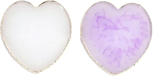2PCS Resin Nail Art Palette Color Corrector Palette Nail Art Palette Display Board Nail Polish Palette Nail Polish Mixing Plate Gel Nail Palette Makeup Palette Holder Nail Art Palette Tools