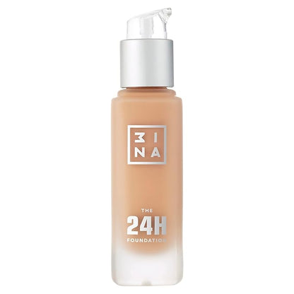 3INA The 24H Foundation 603-24H Long-Wearing Formula - Medium To High Buildable Coverage - Smooth Matte Finish - Expanded Shade Selection - Waterproof, Cruelty Free, Vegan Makeup - 1.01 Oz