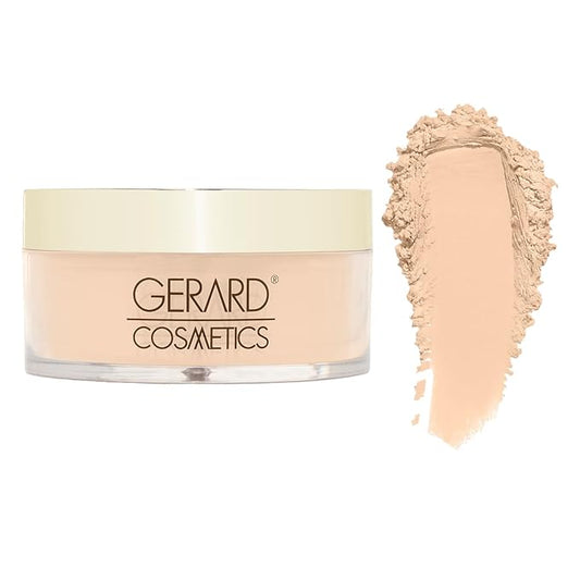 Slay the Bake Blurring Powder by Gerard Cosmetics (Translucent), Soft Matte Loose Setting Powder, Minimizes Fine Lines for Mature Skin, Talc Free, Cruelty Free, Vegan (0.65 oz)