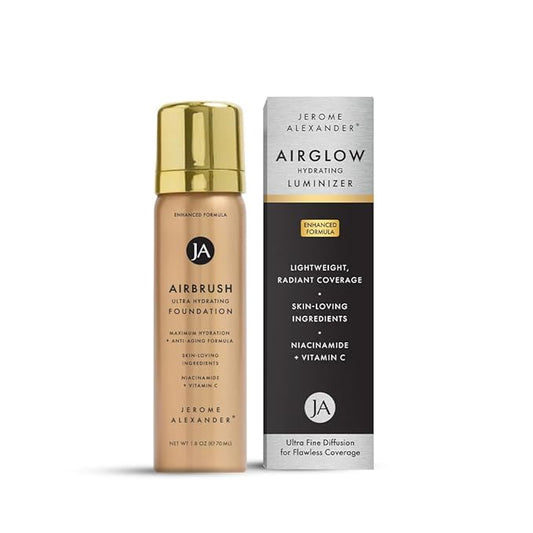 Jerome Alexander MagicMinerals AirGlow Tinted Highlighting Night Mist, Illuminating Airbrush Tinted Moisturizer Spray | Bronze Glow