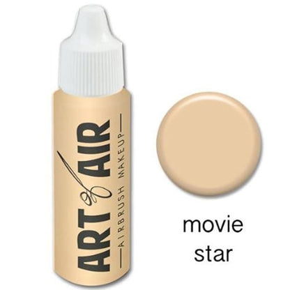 Airbrush Makeup - Foundation 1/2oz Bottle Choose Color (1/2 oz Movie Star)