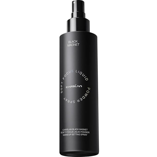 Black Magnet Soft Focus Powder+Liquid Powder Makeup Setting Spray, 24HLongglasting, Oil Control, Waterproof, Sweatproof, Poreless Summer Hot Sell All Day Matte Trio