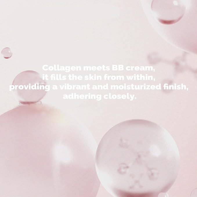 Collagen BB Cream with Zinc Oxide & Titanium Dioxide – Lightweight Daily Korean BB Cream for Moisture Balance, Natural Coverage & Skin Comfort (1.69 fl.oz.)
