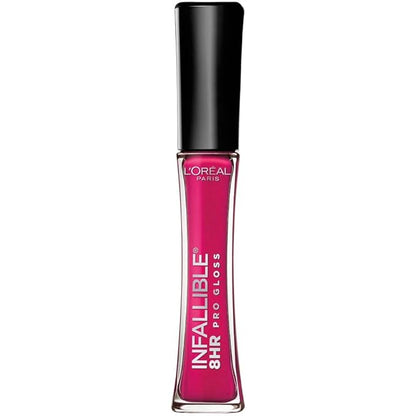 L'Oreal Paris Makeup Infallible 8 Hour Lip Gloss, Comfortable & Hydrating Formula, Posy, 0.5 fl.oz.