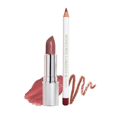 Honeybee Gardens Lip Liner + Lipstick Bundle, Swizzle + Charisma