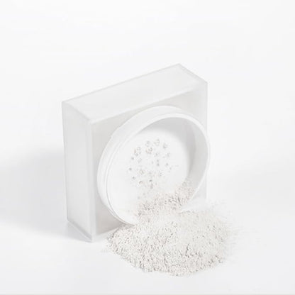 MAEPEOR Setting Powder 8 Colors Smooth and Lightweight Matte Face Powder for Brightening and Setting Makeup with Face Puff (1.76 oz, P01 Ivory White)