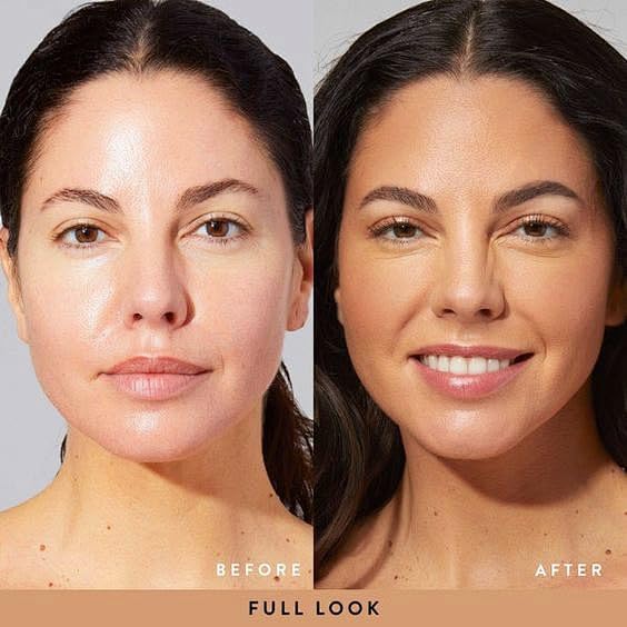 AirBrush Foundation Spray Set, Spray Foundation Makeup and Hydrating Face Primer Kit, Longwear Waterproof Liquid Matte Foundation Mist for Flawless Look, Brush and Sponge Include (#5 Warm Honey)