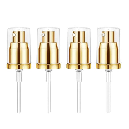 4Pack Foundation Pump for Fit Me Liquid Foundation for Double Wear Foundation Gold Makeupenser Pump for Easy Application Plastic Cosmetic Liquid Foundation Make-Up Pump Replacement Tool