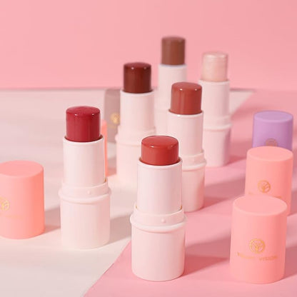 YOUNG VISION Cream Blush for Lips and Cheeks, Moisturize, Nature Look and Long wear Putty Blush, 8054-01