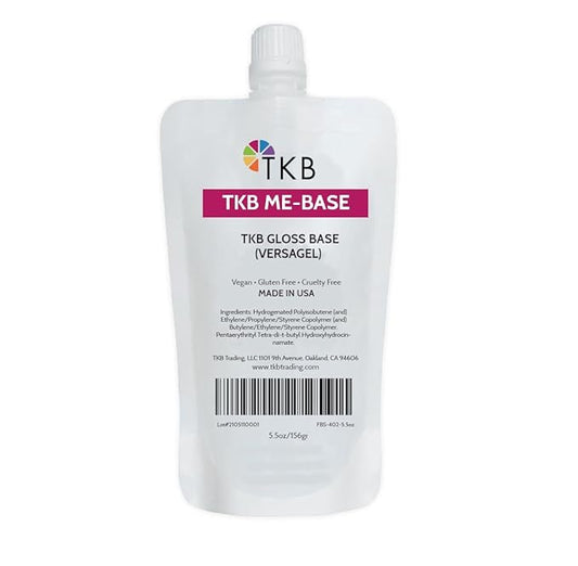 TKB Lip Gloss Base | Clear Versagel Base for DIY Lip Gloss, Moisturizing, Non-Sticky, Vegan, Made in USA (5.5oz (156g))