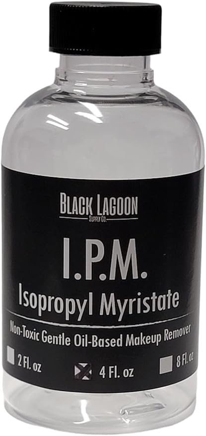 IPM Isopropyl Myristate 4 Oz - Professional Makeup & Adhesive Remover - Removes Pros-aide & PAX Paint - Makeup Thinner