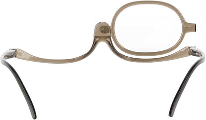 Aisi Women Magnifying Makeup Glasses Eye Make Up Spectacles Flip Down Lens Folding Cosmetic Glasses