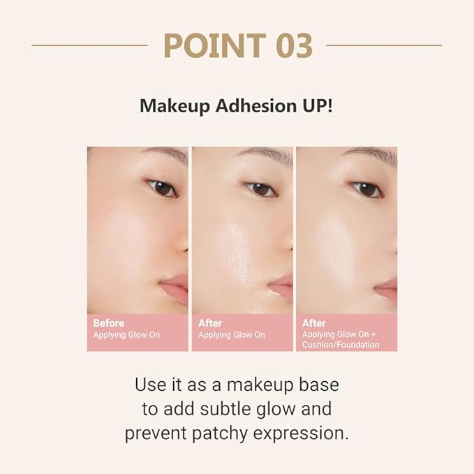 ETUDE Glow On Base Hydra 30ml (21AD) | All-in-One Makeup Hydration Glowing Base with a Long-Lasting Effect and Dewy Finish | Korean Makeup