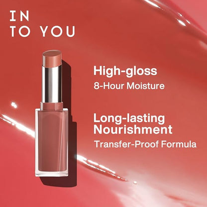 INTO YOU Glow Balm-in Lipstick, Sheer and Hydrating Tinted Lip Stain, Bare-skin Feel and Mirror-like Finish with Long Lasting Lightweight Texture(GL01)