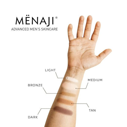 MËNAJI Anti-Shine Powder (HDPV) - Anti-Shine Face Make-Up for Men - Natural Looking Makeup - Mens Cosmetics - Light