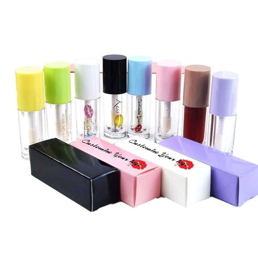 COSIDEA Customize logo Empty 6ml big brush lip gloss tubes for DIY lip gloss lipgloss containers