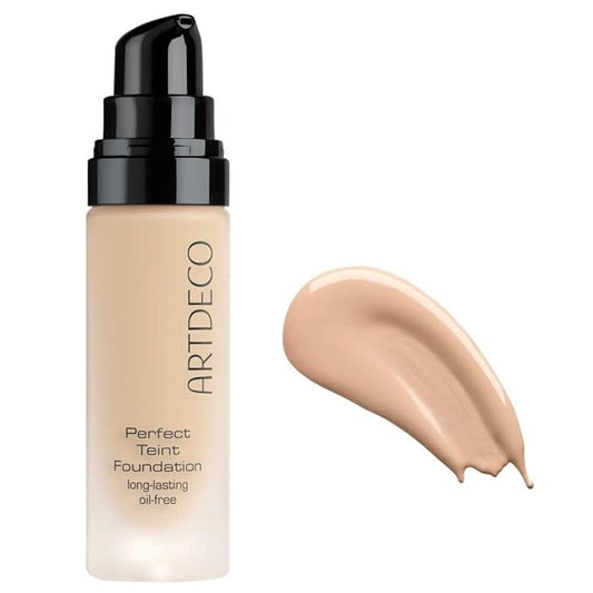 ARTDECO Perfect Teint Foundation - Light Bisque N°16 - Lightweight Liquid Formula - Medium to Full Coverage - Without Mask-Like Effect - Conceals Imperfections - Vegan Makeup - Hyaluron - 0.67 Fl Oz