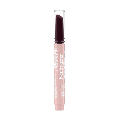 Neutrogena High Shine Glossy Lip with Maracuja Oil + Vitamins & Antioxidant Vitamin E, Nourishing Glossy Lip, Non-Retractable, Pigmented For Buildable Color, Black Dahlia, 0.07 oz