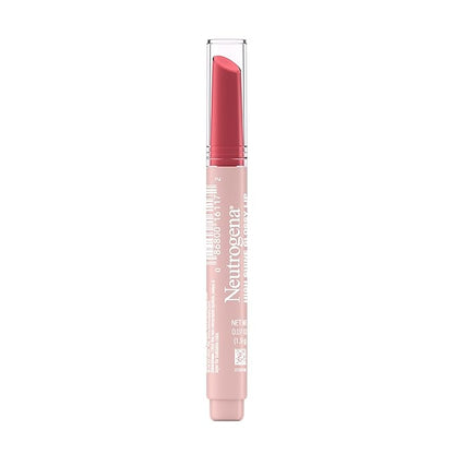 Neutrogena High Shine Glossy Lip with Maracuja Oil + Vitamins & Antioxidant Vitamin E, Nourishing Glossy Lip, Non-Retractable, Pigmented For Buildable Color, Blushing Berry, 0.07 oz