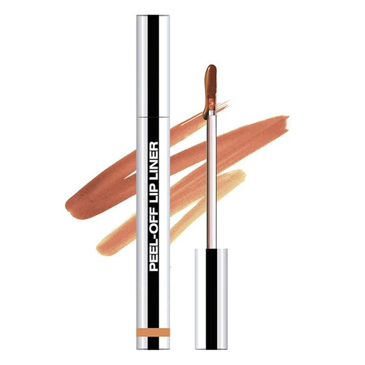 EMRYNE Matte Liquid Lip Gloss Stain - Emryne Lip Stain Peel Off, Light Orange Lip Stain, Moisturizing Long Lasting & Waterproof Transfer-Proof Lip Liner (#01, 1 Ounce (Pack of 1))