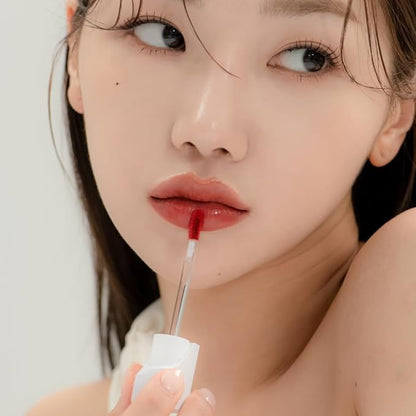 Dewy Fit Tint – 8 Colors | Non-Sticky, Buildable Shine with Vivid Color | Long-Lasting & Moisturizing for a Plump, Glossy Finish | K-Beauty Lip Color (#002 Marronier, 0.1 Fl Oz)