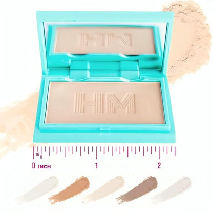 Travel Size Pressed Powder - Haute Minute Makeup Complexion Perfection Mini Powder - Perfect For Travel or Your Purse! (Neutral Medium)