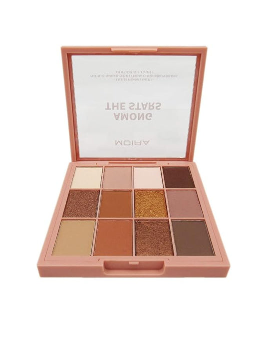 Among The Stars Palette - Makeup Palette - Eye Shadow - 12.3cm x 2.3cm x 12.3cm - 0.05 Fl Oz - 12 Shades - Vegan - Cruelty-Free - Gluten-Free - Phthalate Free