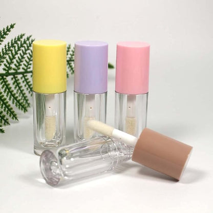 COSIDEA 14pcs Empty 6ml big brush lip gloss tubes for DIY lip gloss,Nude lipgloss containers