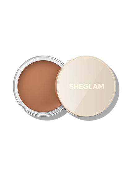 SHEGLAM Silk Haze Cream Bronzer Blendable Cream Makeup with a Lightweight Formula - Customizable Face Makeup for a Natural, Sun-Kissed Glow Long Lasting-Caramel