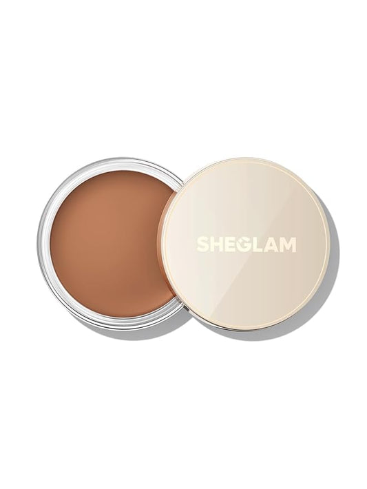 SHEGLAM Silk Haze Cream Bronzer Blendable Cream Makeup with a Lightweight Formula - Customizable Face Makeup for a Natural, Sun-Kissed Glow Long Lasting-Caramel