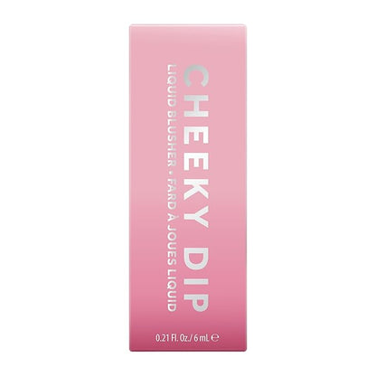W7 Cheeky Dip Liquid Blusher - Pigmented Colour For Cheek Makeup - Satin Matte Finish - Think Twice (Pink)