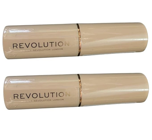 Pack of 2 Makeup Revolution Beauty Fast Base Stick Foundation, F17