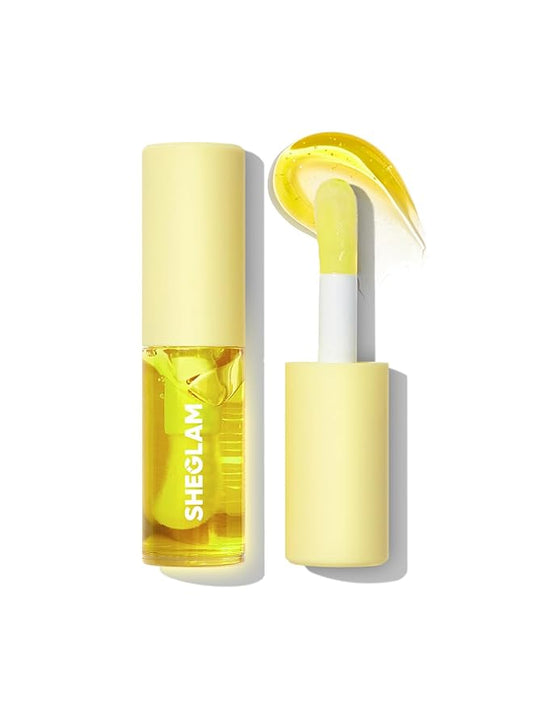 SHEGLAM Jelly Wow Hydrating Non-Sticky Lip Oil Moisturizing Plumping Lip Gloss - Grapefruit Glow