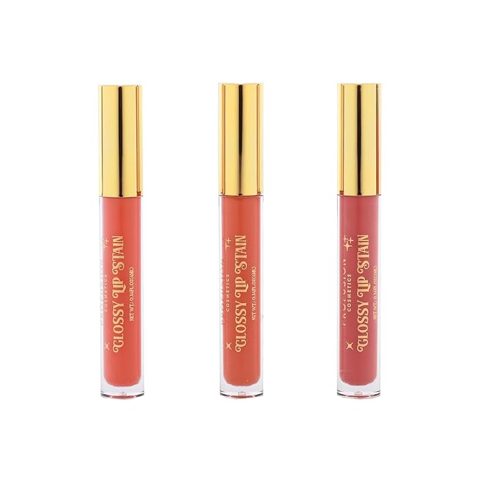 Profusion Cosmetics Sweet Holiday Glossy Lip Stain Trio for Festive Fabulousness, Get Stunning Holiday Looks With 3 Piece Lip Set for Ultimate Holiday Beauty