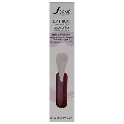 Sorme Cosmetics LipThick Plumping Gloss in Clear | Plumping Lip Gloss with Vitamins and Botanicals | Lip Plumping Gloss with Maxi-Lip Peptides | Cruelty-Free Lip Makeup