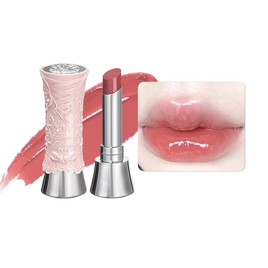 Flower Knows Swan Ballet Shine Lipstick,Hydrating Solid Lip Gloss,Moisturizing Nude peachy Tinted Lip Balm-Long Lasting Lip Gloss in Balm for Girls&Women,Vegan & Cruelty-Free(B03 Sweet Heart)