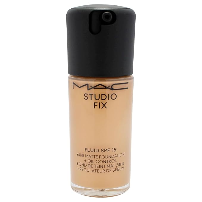 Studio Fix Fluid SPF 15 24Hr Matte Foundation Plus Oil Control - NC40 by MAC for Women - 1 oz Foundation