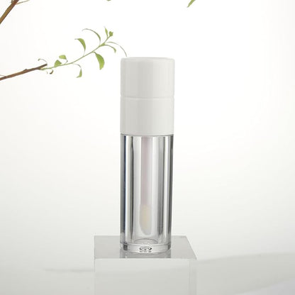 COSIDEA 20pcs Round 4ml 0.13oz White Empty lip gloss tubes with wand Lipgloss tube containers for lip oil packing