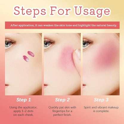 Velvet Liquid Blush, Natural Matte Finish Looking, Dewy Cheek Tint, Soft Cream Face Blush,Moisturizing Lightweight Blendable Feel,Long-Lasting 0.25 oz/7.5ml (05#)